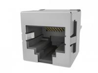 rje741887420 Amphenol Communications Solutions RJE74 Series Female Ethernet Connector, Through Hole, Cat3 1x1 Port 1 -Way