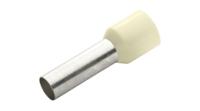 rnd-465-00554 RND, RND 465 Insulated Bootlace Ferrule, 22mm Pin Length, 4.5mm Pin Diameter, Ivory