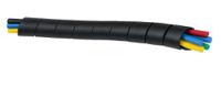 hps-ps1617bk E-Pro Black Panel Spiral  16mm ID 17mm OD Flexible Helical Cable Wrap with Slit