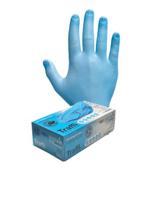 td01-m Traffi Blue Nitrile Disposable Gloves, Size M, 100 per Pack