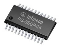 tle7182emxuma1 Infineon TLE7182EMXUMA1 MOSFET Gate Driver, 350 mA, 45V 24-Pin, PG-SSOP-24