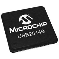 usb2514b-aezc Microchip USB2514B-AEZC, USB Controller, 480Mbps, USB 2.0, 3.3 V, 36-Pin QFN