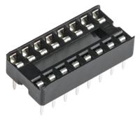 w3116trc Winslow, W3100 2.54mm Pitch Vertical 16 Way, Through Hole Stamped Pin Open Frame IC Dip Socket, 10A